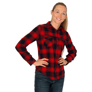 Brandit Amy Flanell Bluse Rot Schwarz unter Freizeitbekleidung>Hemden & Langarmshirts
