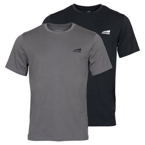 Fastway Doppelpack T-Shirt Schwarz Grau unter Freizeitbekleidung > T-Shirts & Poloshirt