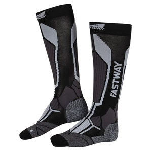 Fastway Uni 201 Socken Lang Schwarz Grau unter Stiefel/Schuhe/Socken > Socken