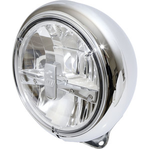 Highsider LED-Scheinwerfer HD-Style- chrom- 7 Zoll
