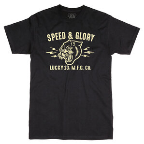 Lucky 13 Speed and Glory T-Shirt Schwarz