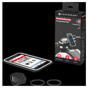 Motorrad Magnet Handyhalterung Set Moto Mount V2 Shapeheart unter Smartphonehalter&-zubeh�r > Smartphonehalter&-zubeh�r