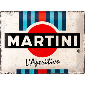 Retro Blechschild Martini Masse: 40x30cm Nostalgic Art unter Blechschilder > Blechschilder